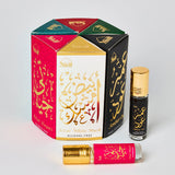 Dukhni Luxury Attar Oil Set Arabian unisex perfume oils | 6 assorted scents x 6ml | Mini roll ons, arabic oud fragrance oil | Alcohol free, Vegan, Collection Set for Gifting, Eid Islamic Gifts