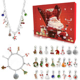 Novernat Charm Bracelet Advent Calendar 2024 DIY Jewelry Making Kit 24 Days Christmas Countdown Calendar for Girl Kids Teens