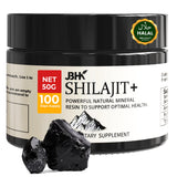 Pure Himalayan Shilajit for Men - Natural Shilajit Resin - Authentic Strong Golden Grade Shilajit - 85+ Trace Minerals - Rich in Fulvic Acid with Lab Test Report 50g