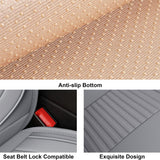 LINGVIDO Leather Car Seat Covers,Breathable and Waterproof Faux Leather Automotive Seat Covers for Cars SUV Pick-up Truck Sedan,Universal Anti-Slip Driver Seat Cover with Backrest (Rear Seat, Gray)