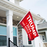 Probsin Trump 2024 Flag 3x5 Ft Decorations Outdoor Double Sided 3 Ply Red Take America Back Flag Heavy Duty Banner Party Supplies Yard Signs Home Decor Hanging Poster with 2 Brass Grommets