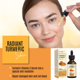 DERMAXGEN Turmeric Face Serum + Vitamin C: Organic Moisturizer for Acne Reduction, Clear Skin Tone, & Anti-Aging Benefits - Hydrate Dull & Dry Skin - Facial Serum - 2 FL OZ