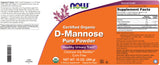 NOW Foods Pure, Organic D-Mannose 10 oz Powder - Bladder Cleanse and Urinary Tract Health Supplement - Non-GMO - Vegan Friendly - 2000mg / 2 Grams per Serving