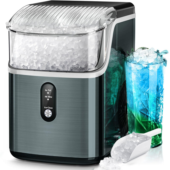 Crzoe Ice Makers Countertop with Self-Cleaning