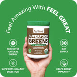 USDA Organic Super Greens Powder & Juice Mix - Mocha Chocolate Flavor - Probiotics & Digestive Enzymes to Support Gut Health & Bloating Relief - Superfoods to Boost Wellness & Immunity.