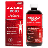 Globulo Rojo Iron Supplement - Liquid Dietary Supplement with High Potency Iron & B Vitamins (Vegan), 16 FL OZ (473 mL)