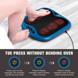 Snailax Foot Massager with Heat, Gifts for Men/Women, Kneading Shiatsu Heated Electric Feet Massager Machine for Plantar Fasciitis,Foot Relief, Washable Cover(Blue)