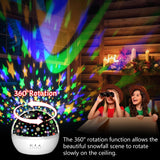 3 in 1 Christmas Projector Night Light Indoor, Snowflake Night Light for Room Decor, Kids Star Projector Night Light, Xmas Birthday Gift Toy