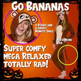 Funziez! Slim Fit Adult Onesie - Animal Halloween Costume - Plush Fruit One Piece Cosplay Suit for Women and Men