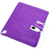 Heating Pad-Electric Heating Pads for Back,Neck,Abdomen,Moist Heated Pad for Shoulder,Knee,Hot Pad for Pain Relieve,Dry&Moist Heat & Auto Shut Off(Purple, 20''×24'')