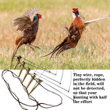 Professional Bird Trap for Chicken, Pheasant，Wild Duck, Partridge Mallard and Other Medium-Sized Birds Tying Birds' feet Won't Hurt Them