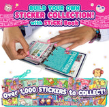 STICKI Rolls Sticki Book - Wearable & Shareable Sticker Bracelet + Collection Sticki Book | Includes 120 Mini Stickers | 50 Activity Pages | Over 1000 Fun Sticker Designs to Discover and Collect!