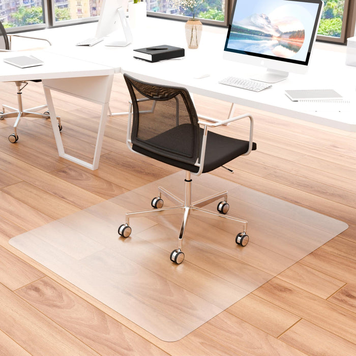 100pointONE Large Office Chair Mat for Hardwood Floor, 40” x 48” Clear Desk Chair Mat for Hard Floors, Easy Glide Floor Protector Mat for Home Office Rolling Chair