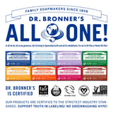 Dr. Bronner's - Pure-Castile Bar Soap, Rose 5 Ounce (3) and Lavender 5 Ounce (3) - Made with Organic Oils, For Face, Body and Hair, Gentle and Moisturizing, Biodegradable, Vegan, Cruelty-free, Non-GMO