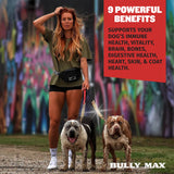 Bully Max 9-in-1 Total Health Dog Chews - Puppy & Adult Dog Multivitamin - Omega 3 Vitamin Supplements for Immunity, Brain, Heart, Joint & Digestive Health for All Breeds - 75 Soft Chews per Bag