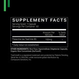 SYMNUTRITION Theacrine 100mg as Teacrine™ - 60 Count (V-Capsules) / 60 Servings: Manufactured in a cGMP-Registered Facility in USA; Vegan & Gluten Free