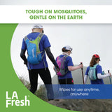 LA Fresh DEET Free Mosquito Repellent Wipes - Long Lasting Bug Repellent Wipes, Travel Insect Repellant - Pack of 200 Natural Insect Repellent Wipes