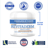 activelife - Revitaderm 4D Urea Foot Cream, Deeply Moisturizes for Dry, Cracked Feet, Hands, Elbows and Knees, Ultra Repair Cream and Callus Remover For Feet, Free Pumice Stone Included, Pack of 1