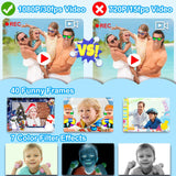 PROGRACE Kids Waterproof Camera for kids Action Video Digital Camera 1080 HD Toy Camera for Boys Birthday Christmas New Year Gifts, Blue