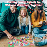 Advent Calendar 2023 Christmas Jigsaw Puzzles, Christmas Dogs & Cats Christmas Holiday Puzzle for Kids Adults 24 Boxs 1008 Pieces Puzzles for Boys Girls Countdown to Christmas Gifts Stocking Stuffer