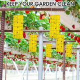 200 Pcs Yellow Sticky Trap for Gnats 3*5 Inch Sticky Fruit Fly Trap with Tie Dual-Side Plant Sticky Trap for Flying Insect Fungus Bugs Sticky Catcher Trap Sticky Flying Sticky Trap for Indoor Outdoor