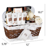 Mothers Day Spa Gift Baskets Body and Bath Set 18Pcs Bath and Body Gift Basket Works For Women and Men Spa Kit Gifts Set Coconut Gift Basket Set for Fathers Day Birthday Gifts for Women Christmas