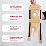 KARM Kids Knee Brace for Knee Pain Support - Knee Brace for Kids Osgood Schlatter Knee Brace Youth, MCL, Sports, Meniscus Tear. Knee Support for Kids. Child Knee Brace Support for Boys, Girls (Beige)