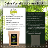 Spirulina Tabletten Bio - 500g - Premium Bioqualität - Hochdosierte Presslinge - Arthrospira Platensis Alge - Abgefüllt und Kontrolliert in Deutschland - Biotiva