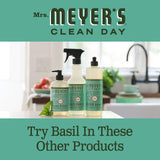 MRS. MEYER'S CLEAN DAY Liquid Fabric Softener, Infused with Essential Oils, Paraben Free, Basil, 32 oz (32 Loads)