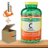 Spring Valley Vitamin C 1000mg with Rose Hips Tablets Dietary Supplement, Antioxidant Protection* + Includes Venancio’sFridge Sticker (500 Count)