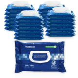 McKesson StayDry Disposable Wipe 24 Pack, 1200 Washcloths - Large Adult Body and Incontinence Washcloths with Aloe and Vitamin E, Alcohol-Free, 50 Wipes Per Pack