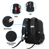 samdew Wheelchair Backpack, Wheelchair Bag for Back of Chair, Wheelchair Bag to Hang on Back with Thermal Insulation Pocket, Electric Wheelchair Accessories Storage for Adults & Seniors, Bag only