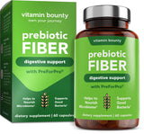 Vitamin Bounty Prebiotic Fiber Digestive Support - Gut Health Supplements for Women and Men, Dietary Fiber, Supports Digestive Health, Probiotics for Women & Men for Gas Relief - 30 Capsules