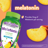 Vitafusion Melatonin Gummy Vitamins – 140 Count – Natural Sleep Support – Vegetarian Friendly