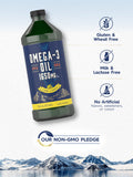 Carlyle Omega 3 Fish Oil | 1650mg | 32 fl oz (2 x 16oz Bottles) | Lemon Flavor | Non-GMO & Gluten Free Supplement