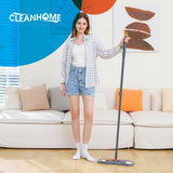 CLEANHOME Mops for Floor Cleaning with 3 Different Washable Mop Pads and Extendable 55” Long Handle, Multifunction Dust Mop for Hardwood,Marble,Tile Floor Mopping,Orange