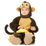 Spooktacular Creations Halloween Toddler Monkey Costume Set with Toy Banana for Infant, Kids, Baby Halloween Dress Up, Safari Themed Parties (3T (3-4 yrs))