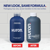 Huron Men’s Conditioner - Lightweight, Hydrating Conditioner - Eliminates Frizzy Hair, Moisturizes, & Restores Shine - Clean & Invigorating Scent - 100% Vegan Ingredients & Cruelty-Free - 11.8 Fl Oz