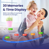 Ear Thermometer, Digital Ear Thermometer for Kids and Adults, High Accuracy Baby Thermometer with 1s Result, 3-Color Coded and 30 Memory Recall, Easy to Use, with 21 Disposable Probe Covers