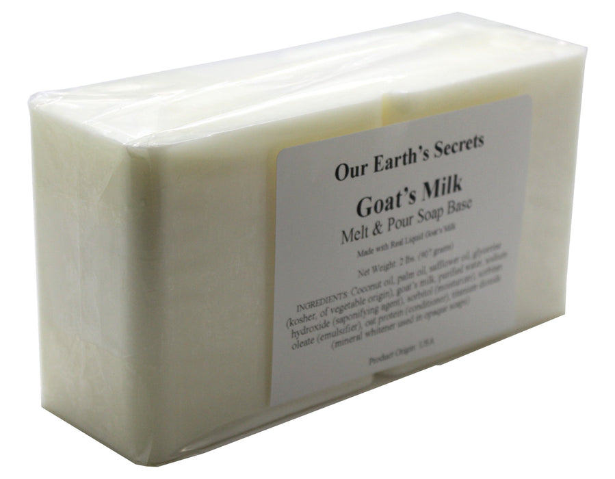 Our Earth's Secrets Goats Milk - 2 Lbs Melt and Pour Soap Base
