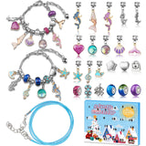 Christmas Advent Calendar 2023, Advent Calendars for Kids/Girl/Teens/Teenagers/Adult Women, Little Mermaid Charm Bracelet Jewelry Making Kit for Girls Crafts Mermaid Accessories, Gift for Girls 4-12