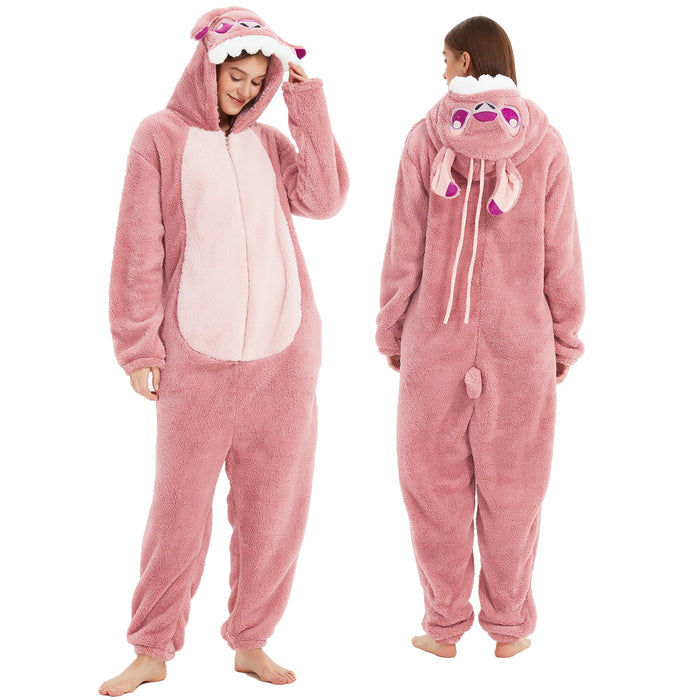 III HHONS Onesie Adult Costume Animal Pajamas Cosplay Sleepwear for Christmas Halloween