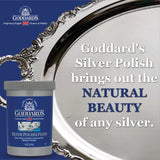 Goddard’s Silver Polish Foam – Silver Jewelry Cleaner for Antiques, Accessories, Ornaments & More – Silver Cleaner for Silverware Protection – Tarnish Remover for Jewelry w/Sponge Applicator (18 oz)