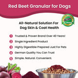 Olewo Red Beets for Dogs Granular – Natural Anti Itch for Dogs, Dog Food Topper, Immune, Cleansing, Skin & Coat Support, Dehydrated Whole Food Dog Multivitamin, Fiber for Dogs, 22 oz