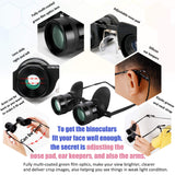 SENMONUS Professional Hands-Free Binocular Glasses for Fishing, Bird Watching, Sports, Concerts, Theater, Opera, TV, Sight Seeing, Hands-Free Opera Glasses for Adults (Green Film Optics)-Upgraded