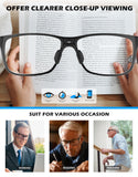 ANYLUV Reading Glasses for Men Blue Light Blocking, Premium Square Computer Mens Reading Glasses (1.5 x) with Al-mg Frame