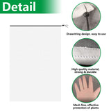 Alpurple 2 Pcs Insect Bird Barrier Netting Mesh with Drawstring- 4.9 x 3.2 Ft Garden Bug Netting Plant Cover- Fruit Tree Net for Protect Plant Fruits Citrus Flower from Insect Bird Eating