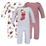 Hudson Baby Unisex Baby Cotton Coveralls, Christmas Dog, 18-24 Months