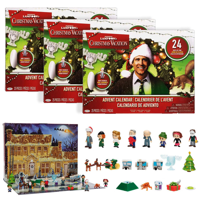 National Lampoon’s Christmas Vacation Advent Calendar 2024 New - 24 Day Christmas Vacation Advent Calendar - Advent Calendar National Lampoon Contains 24 Gifts - National Lampoon Advent Calendar (3pcs)