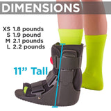 BraceAbility Short Air Walker Boot - Medical Orthopedic Foot Cast Brace Air Cast Walking Boot for Broken Foot, Sprained Ankle, Metatarsal Stress Fracture, Post Surgery, Achilles Tendon Injury (S)